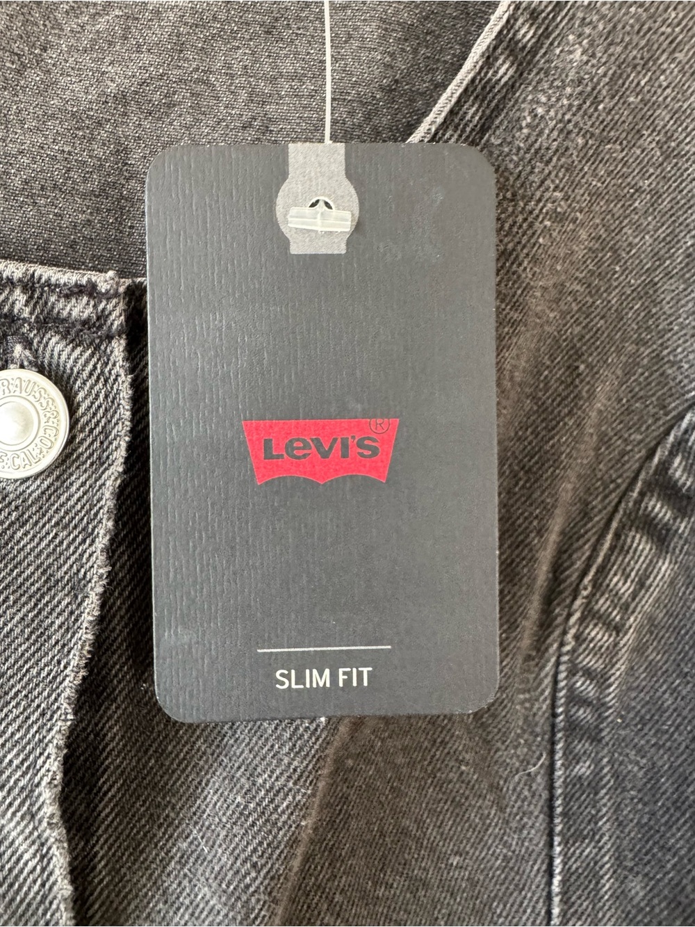 Levi's Washed Black Button-Front Denim Dress NWT Mediun - Picture 5 of 8